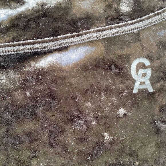 Good American Crushing It Black Velvet Bike Shorts Size 3 Large ** Read Listing - Picture 3 of 5